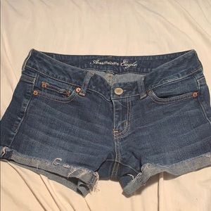 American Eagle stretch shorts.